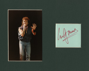 Foreigner - Lou Gramm 8x10 Matted Paper With 4x6 1985 Concert Photo