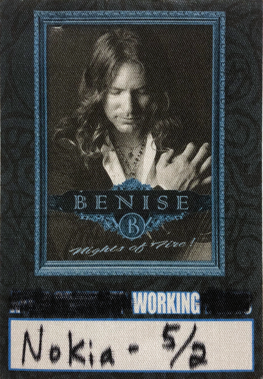 Benise - Tour Backstage Working Pass