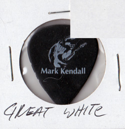 Great White - Mark Kendall Concert Tour Guitar Pick