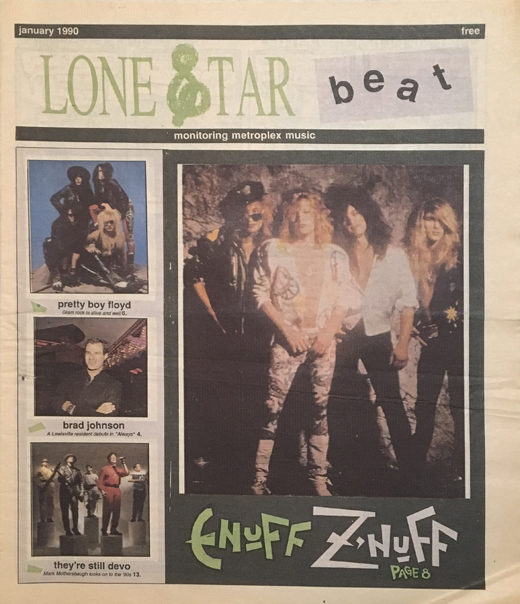 Enuff Znuff - January 1990 Lone Star Beat Magazine