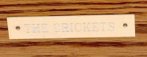 The Crickets Back Lit Award Numbered