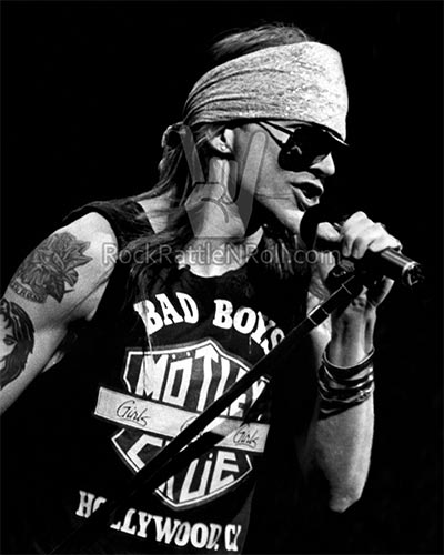 Classic BW Photo of Guns N'Roses W. Axl Roses Photo 01