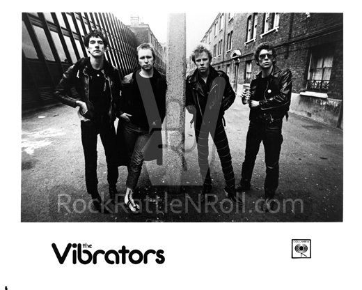 Classic The Vibrators - 8x10 BW Promo Photo 02
