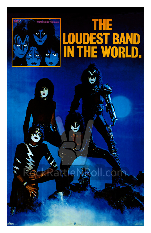 KISS - 1982 Creatures Of The Night Promo Repro Poster