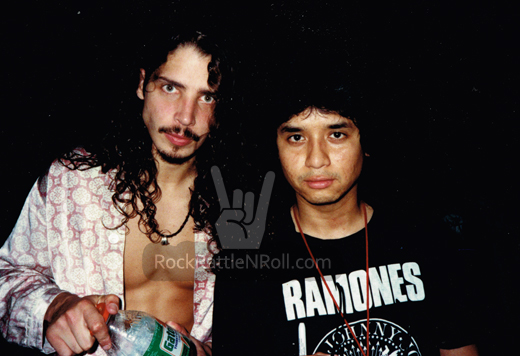 Soundgarden - Chris Cornell & Kim Thayil 8x10 matt with 4x6 photo