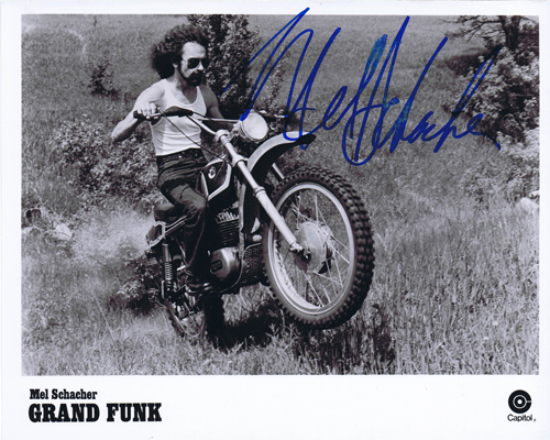 Grand Funk Railroad - Mel Schacher Signed 8x10 Promo Photo #001