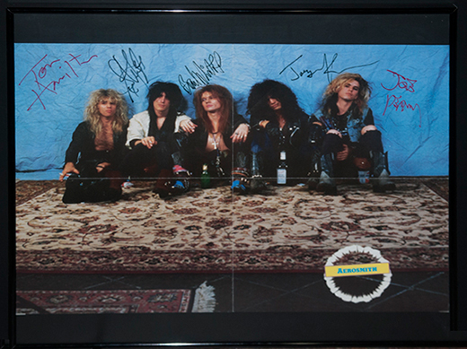Aerosmith Complete Band Misprint Poster With GNR