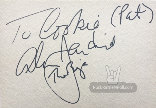 Beach Boys - Al Jardine Autographed 4x5 Index Card