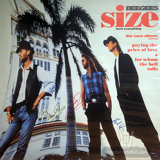 Bee Gees Size Isn't Everything LP Promo Poster