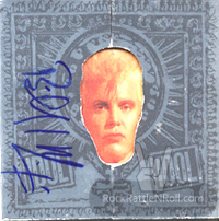 Billy Idol Autographed Charmed Life Limited Edition Metallic Fold Out CD