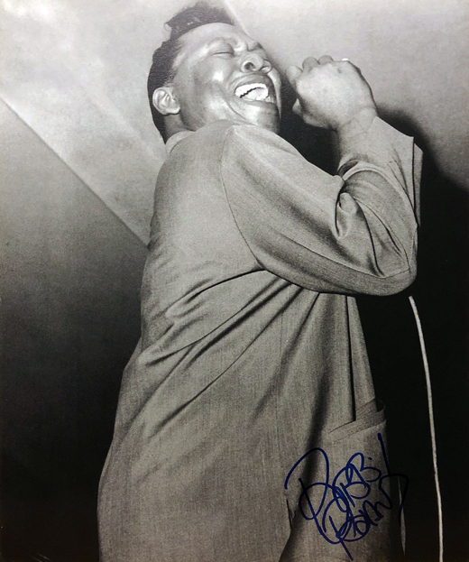 Bobby Blue Bland - Autographed BW Book Photo