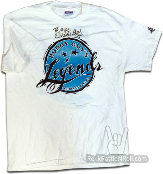 Buddy Guy Autopgraphed Legends T-shirt Personalized To Mike