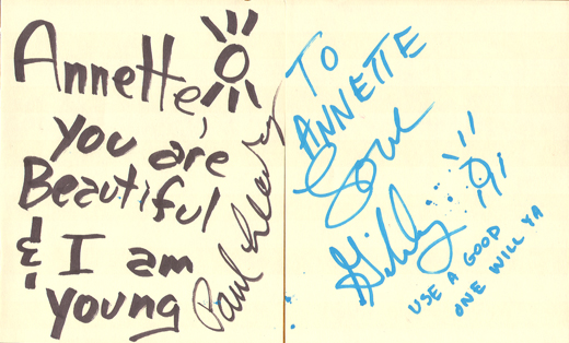 Butthole Surfers - Gibby Haynes and Paul Leary Signed 4x5 Paper
