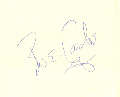 Cheap Trick - Bun E. Carlos Autographe 5x6 Paper