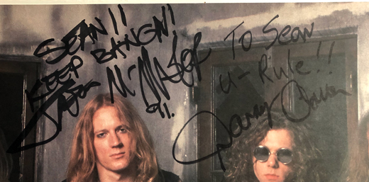 Dangerous Toys - 1989 Autographed Debut Promo Poster