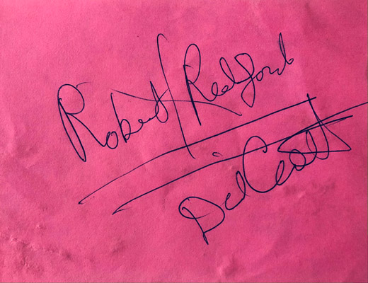 Dick Cavett - 3x5 Autograph Pink Paper