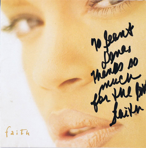 Faith Evans Faith CD Cover Only Autograph