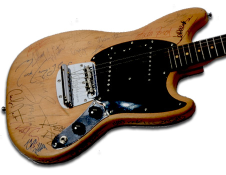 1971 Fender Mustang Signed Guitar
