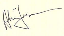 Ministry - Al Jourgensen 5x6 Autograph Paper