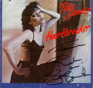Pat Benatar Autograph Heartbreaker US 45 Picture Sleeve