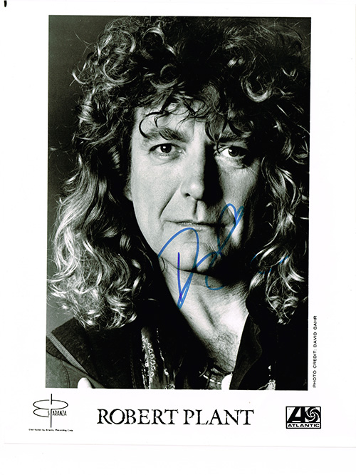 Robert Plant 1988 8x10 BW Promo Photo