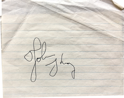 Steppenwolf John Kay Signed 4x9 Paper