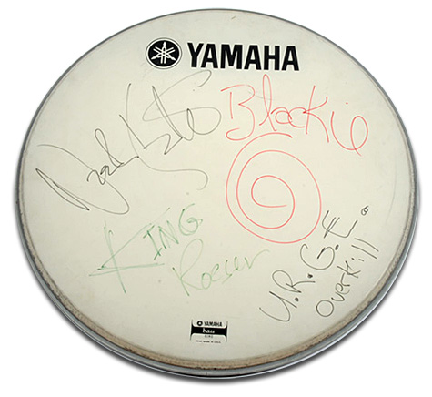 Urge Overkill Signed Yamaha Drum Head