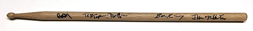 Yardbirds Complete 2014 Touring Band Autographed Drum Stick