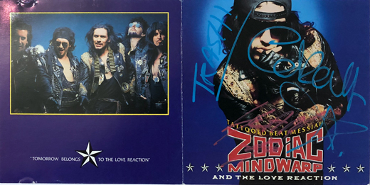 Zodiac Mindwarp - Debut CD Insert