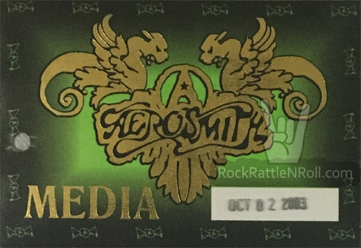 Aerosmith - 2003 Media Pass