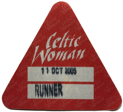 Celtic Woman - 2005 Tour Backstage Runner Pass