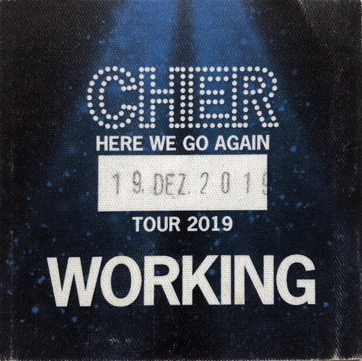 Cher - 2019 Tour Backstage Working Pass