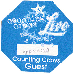 Counting Crows / Live - 2000 Guest Backstage Pass