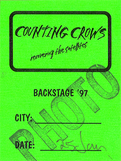 Counting Crows - 1997 Recovering The Satellites Photo Pass