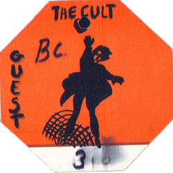 1995 The Cult 1995 Tour Guest Pass