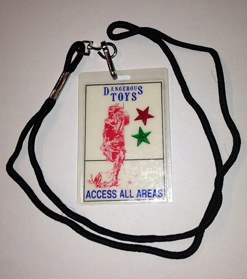 Dangerous Toys - 1994  Tour Laminate Access All Area Pass - Double Stars