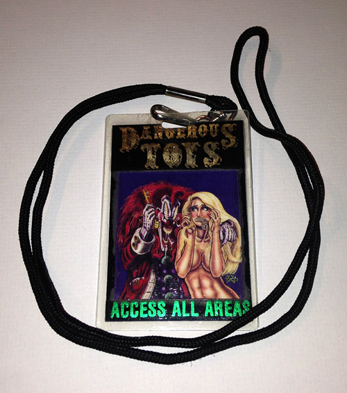 Dangerous Toys - 1994  Tour Laminate Access All Area Pass - Full Color #3