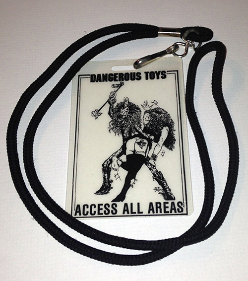 Dangerous Toys - 1994  Tour Laminate Access All Area Pass - Girl Spank