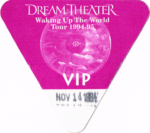 Dream Theater - 1994-95 VIP Backstage Pass