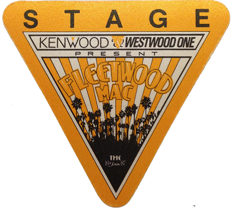 Fleetwood Mac - 1987 Tango In The Night US Tour Stage Pass - Yellow