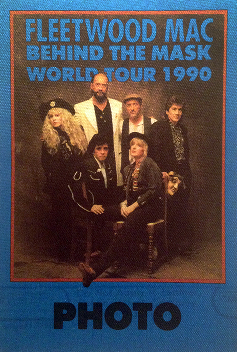 Fleetwood Mac - 1990 Behind The Mask Tour Photo Pass