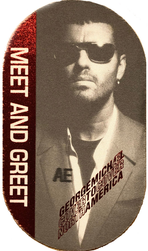 George Michael - 1991 Cover To Cover Tour Backstage Meet & Greet Pass