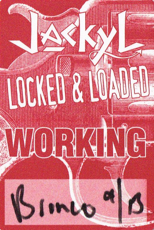 Jackyl - Locked And Loaded Working Backstage Pass