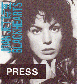 1992 Joan Jett Notorious Press Pass