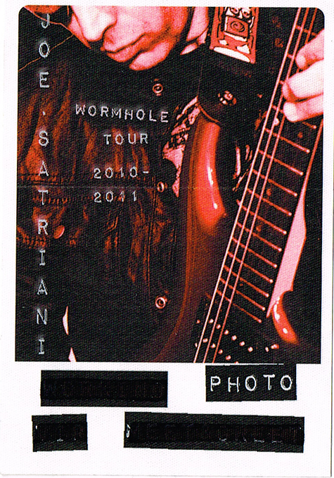 2012 Joe Satriani Photo Pass