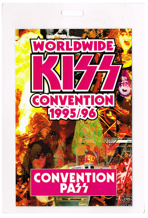 KISS - 1995 / 1996 Worldwide KISS Convention Tour Laminate Pass