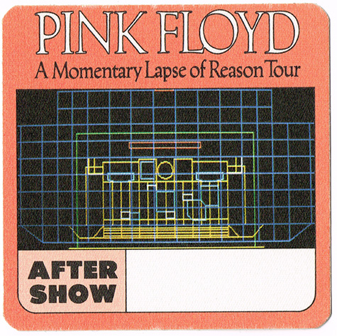 Pink Floyd - 1987 After Show Backstage Pass