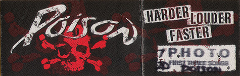 Poison - 1996 Harder, Louder, Faster Tour Photo Pass