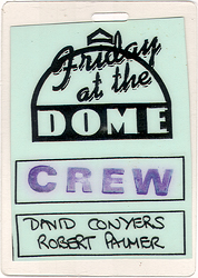 Robert Palmer - 1990 Don't Explain Tour Laminate Pass (Dome)