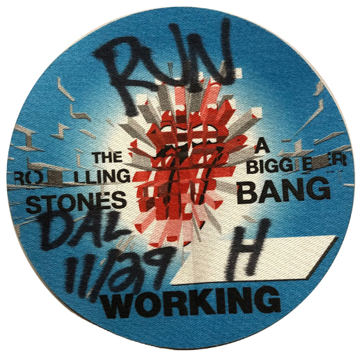 Rolling Stones - 2005 Bigger Bang Tour Working Backstage Pass